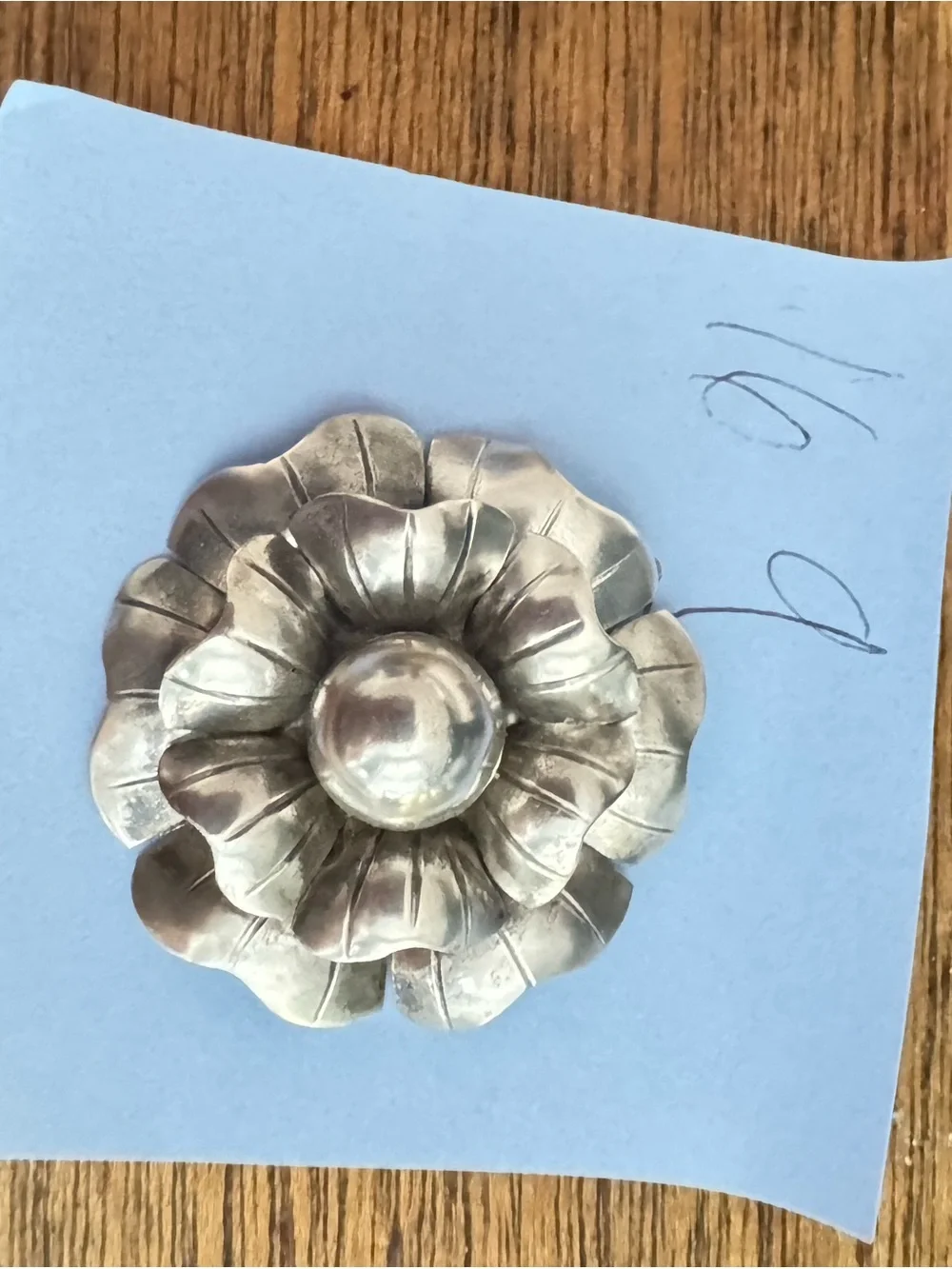 Sterling Silver Pendant Flower Design
